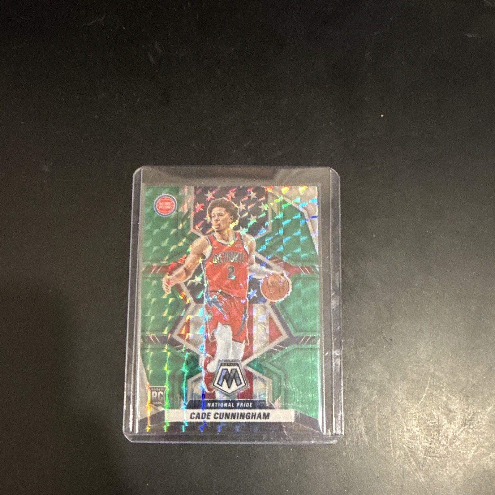 2021-22 Panini Mosaic National Pride Cade Cunningham#260 Green Mosaic Prizm (RC)