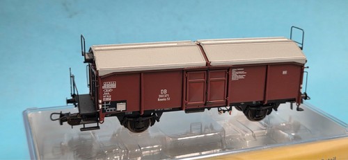Brawa H0 48609 Schiebedachwagen Kmmks51 DB Ep.III/TOP+OVP | Zustand: Gebraucht