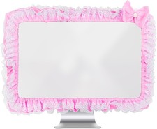 23"-27" Lovely Cute Computer Monitor Cover with Lovely Cute Elastic Pen Pocket B