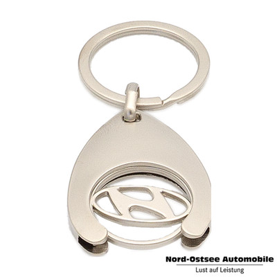 Original Hyundai SchlüsselAnhänger Logo Einkaufswagenchip  Anhänger