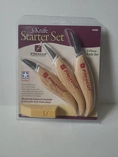 NEW Flexcut Wood Handle Carving Starter Set / 3 Knives  – Made In USA