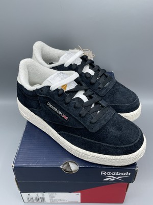 Reebok Classic Club C 85 Black Suede White Sail EU 36 US 5 Schwarz Wildleder Neu