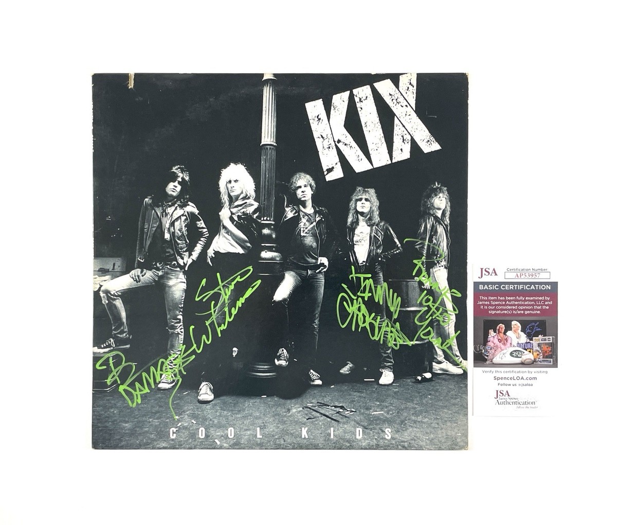 KIX Rare Band Signed Autographed Cool Kids Vinyl Record Album JSA
