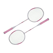 Set 2 Racchette Badminton Monoblocco in Fibra di Carbonio