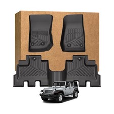 Floor Mats For Jeep Wrangler Jk Unlimited 4 Door 2014-2017 Not For Jl Or 4... Floor Mats For Jeep Wrangler Jk Unlimited 4 Door 2014-2017 Not For Jl Or 4...