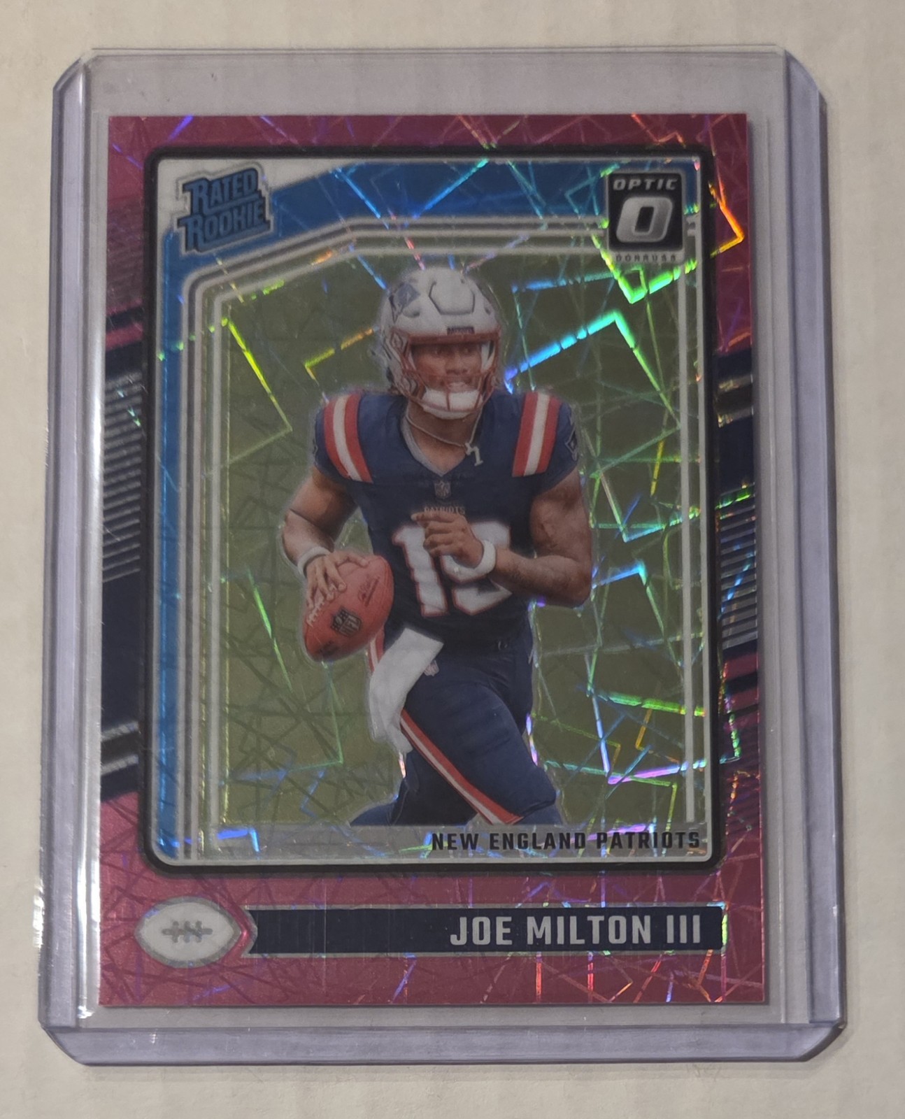 JOE MILTON III RC SN/80 2024 Panini Donruss Optic - Pink Velocity Prizm #255
