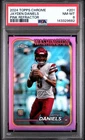 2024 Topps Chrome JAYDEN DANIELS PINK REFRACTOR #201 PSA 8 NM-MT Rookie