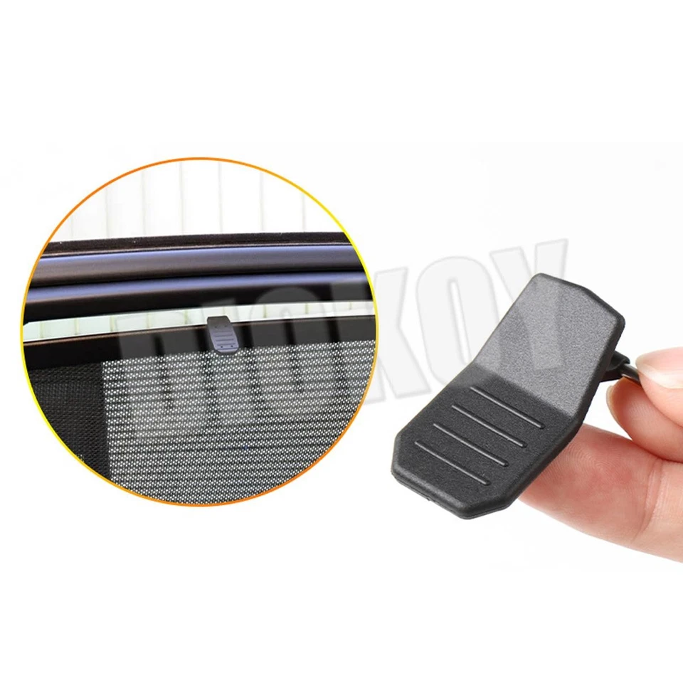 Задние солнцезащитные жалюзи для BMW X5 X6 2014-2018 годов выпуска с крючковой ручкой пряжками оконными абажурами - Изображение 4 из 4