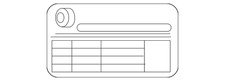 Genuine Mitsubishi Tire Press Label 7430B548