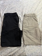 Carhartt Carpenter Shorts bundle of 2 black and tan in good used condition