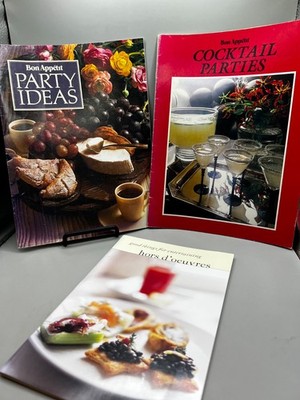 Lot of 4 M Stewart Hors d'oeuvres Basic Skills...Good Cooks Cocktail Parties + 1