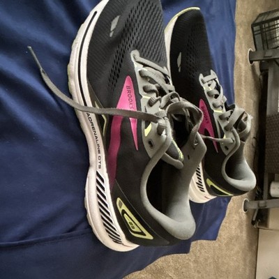 Brooks Adrenaline GTS Men s Running Shoes Lace-Up Low Top Black Pink Gray