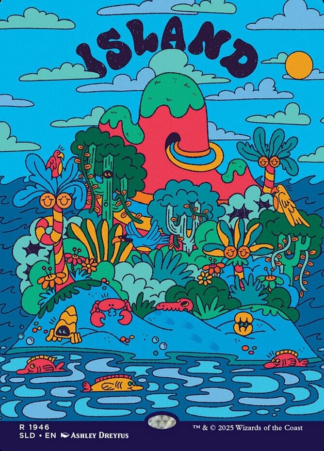 MTG Island (1946) - Rainbow Foil, NM-Mint, English Secret Lair
