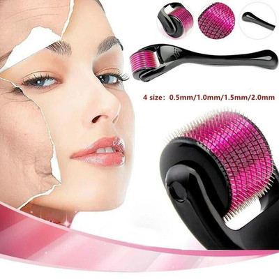 Derma Roller for Hair Loss Beard Growth 540 0.5-2.0mm Microneedle Dermaroller US