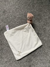 TU Sainsburys Beige Brown Teddy Bear Born In 2024 Baby Comforter Blanket Hug Toy