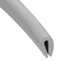 Edge Trim U Seal Grey PVC Fits 1/64"- 1/16"Edge 10 Feet Length