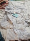 BNWT BedHead Men/WOMENS Medium Blue & White Pin Striped Pajamas Set! — photo 1