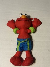 2007 FISHER PRICE MATTEL ELMO BATH TIME POOL WATER PALS PLUSH DOLL RARE