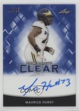 2018 Leaf Trinity Clear Auto Blue /25 Maurice Hurst #CA-MH1 Auto no9