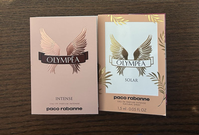 Paco Rabanne Olympēa Intense & Olympēa Solar EDP 1.5ml samples, new!