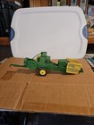 Vintage Ertl 1/16 John Deere pull behind square baler die-cast green & yellow