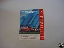 advertising Pubblicità 1990 FIAT TIPO 16V 1750