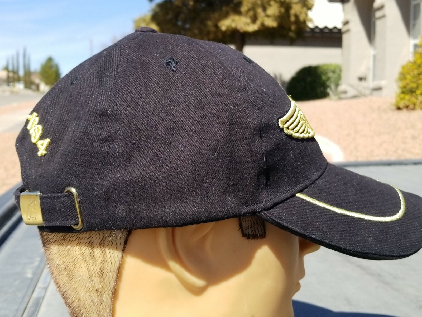 Breitling Baseball Cap Hat Black Gold Embroidery 130th Anniversary