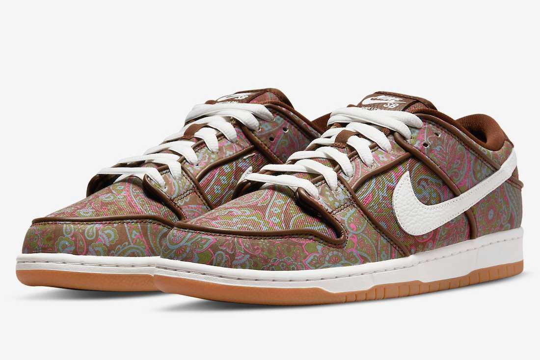 Nike SB Dunk Low PRM Brown Paisley DH7534-200 US 6 - 11 Men