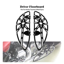 Rider Floorboards Set Fit For Harley Touring Road Glide Dyna Softail Trike CVO