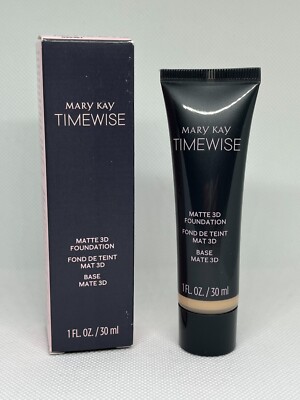 Mary Kay Timewise Matte 3D Foundation Ivory W 130 Combination to Oily Skin ~ NIB