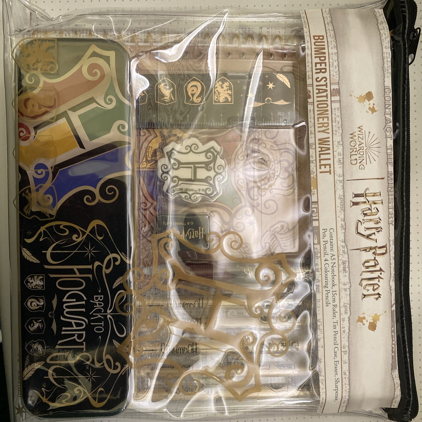 Harry Potter Stationary Set - Back To School Pen Pencil Ruler Notepad Sharpener