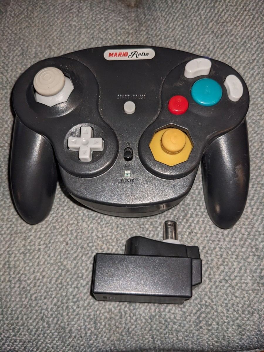 Gamecube Wavebird Wireless Controller - Black Made By MarioRetro 