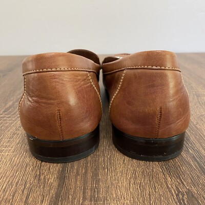 DONALD PLINER Dacio Bit Loafers Mens 11.5 Tan Brown Leather  display picture 1