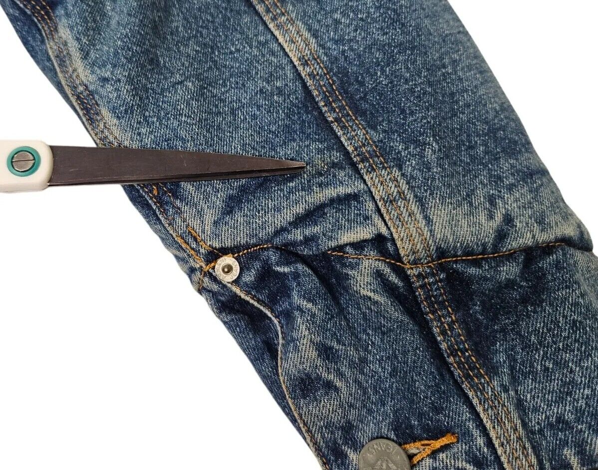 Vintage Armani Jeans Denim Jacket Coat Quilt Lined Parka Vintage Armani Jeans Denim Jacket Coat Quilt Lined Parka
