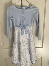 Girls Blue  White Jenny  Me Special Occasion Dress Size 8 With Matching Bolero