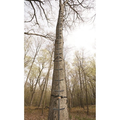 Tree Stand Climbing Stick Hunting Ladder 25 FT Full Steps 5 Pc Tubular