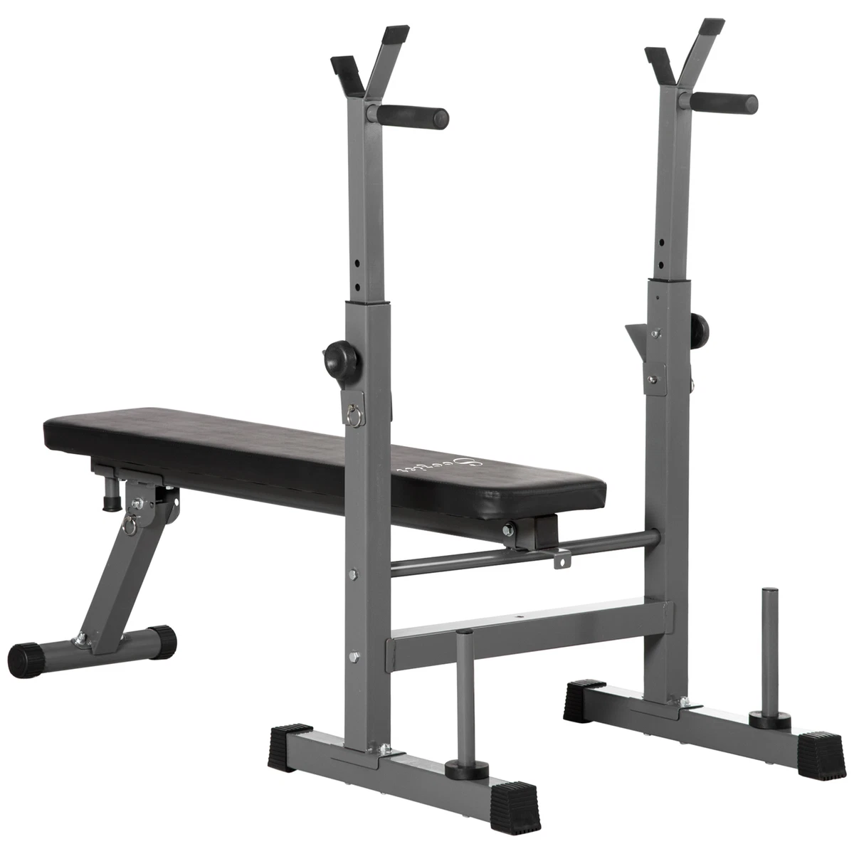 Adjustable Weight Bench Chest Press Foldable with Barbell Rack and