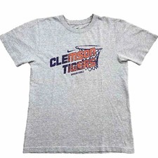 Nike Clemson University Tigers Basketball t-shirt S Adult Small Double Sided