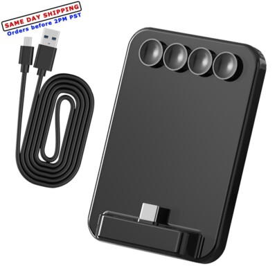 5000mAh Back Suction Back Clip Battery Charger Case for CellPhone w/ Type C Port