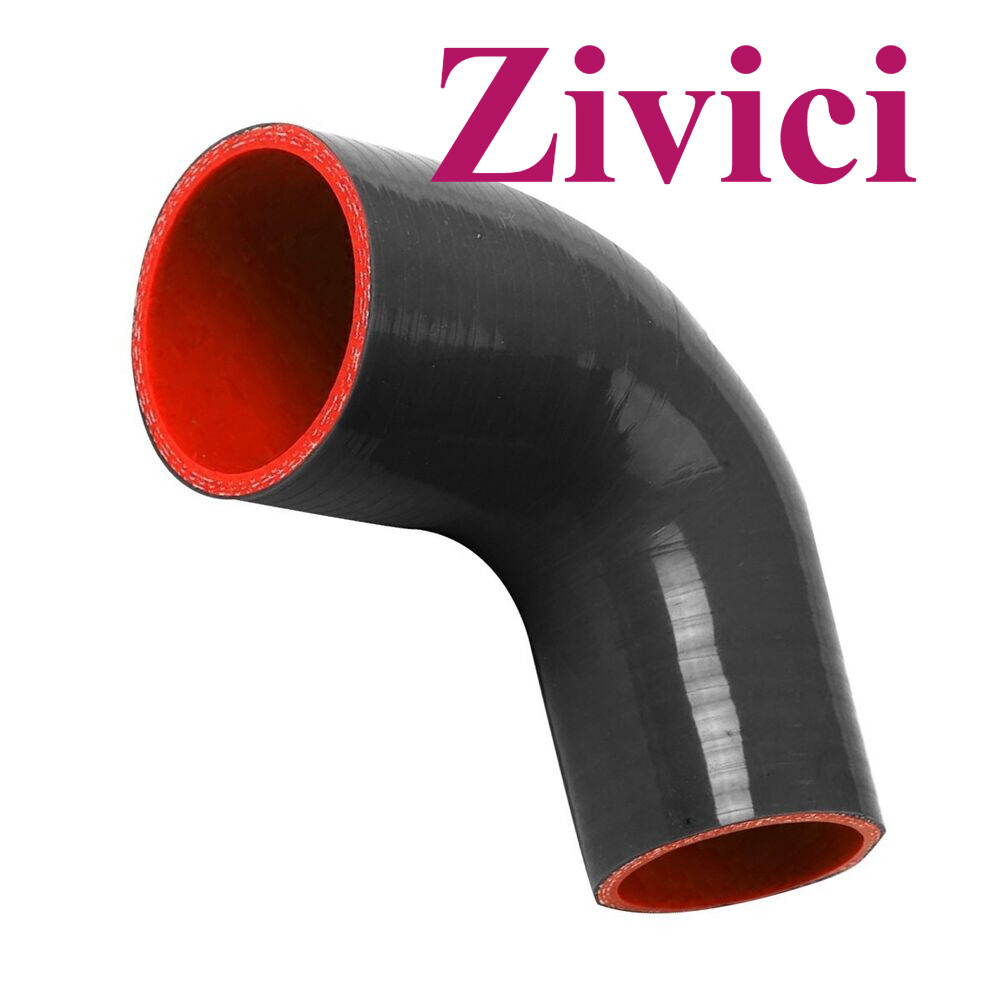90 Degree Elbow Silicone Hose Intake Intercooler Pipe 102mm 76mm 4 3 Inch Black