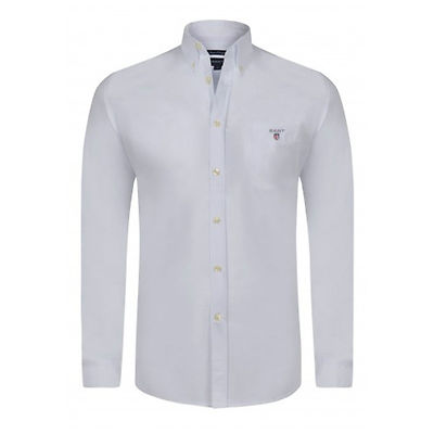 Gant - Men's Shirts - Long Sleeve - White - New Haven