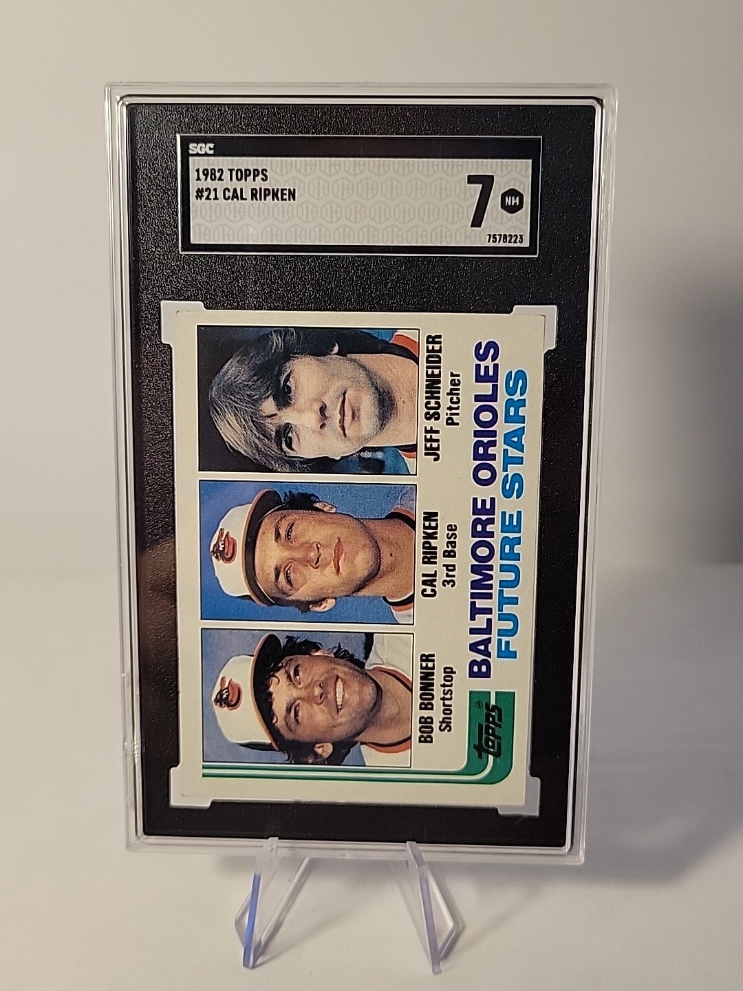 1982 TOPPS #21 CAL RIPKEN JR. RC HOF SGC 7