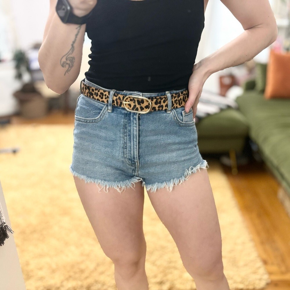 High Rise cut off Sz 4 Zara Denim Shorts