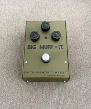 Electro Harmonix Big Muff Pi Green Russian Sovtek Guitar Fuzz Pedal 2nd Gen !!!