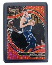 2020-21 PANINI SELECT NIKOLA JOKIC RED DISCO COURTSIDE PRIZM /49 NO. 202