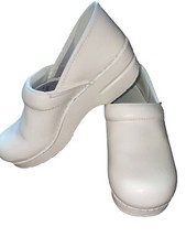 Dansko White Nursing Clogs Shoes Leather Womens EU 38 US 7-8