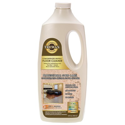 Trewax 887250032 Residue-Free No Scent Neutral Floor Cleaner Liquid 32 oz.