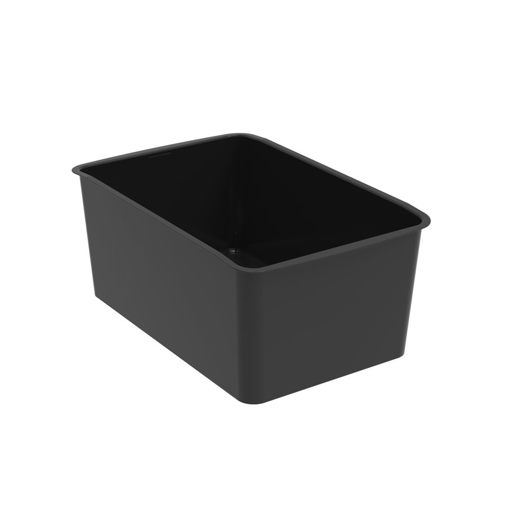 Pen+Gear Plastic Small Cubby Bin, Desktop Organizer, Black, 6Pack