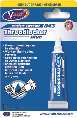 Gewindesicherung mittelfest Gewindesicherung blau 6ml Sicherungsmuttern & Schrauben Gewinde