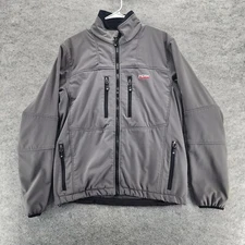 Peak Performance Jacket Mens Medium Gray Full Zip Softshell